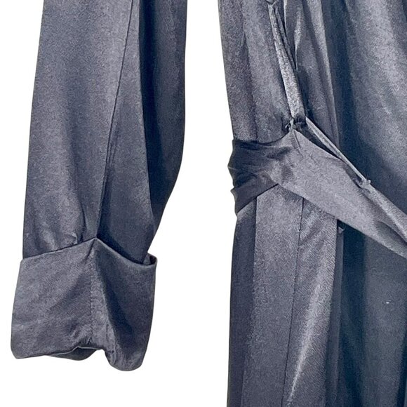 ICONS Objects of Devotion Black Satin Limited Edition Duster Coat / Robe Medium - Picture 8 of 15